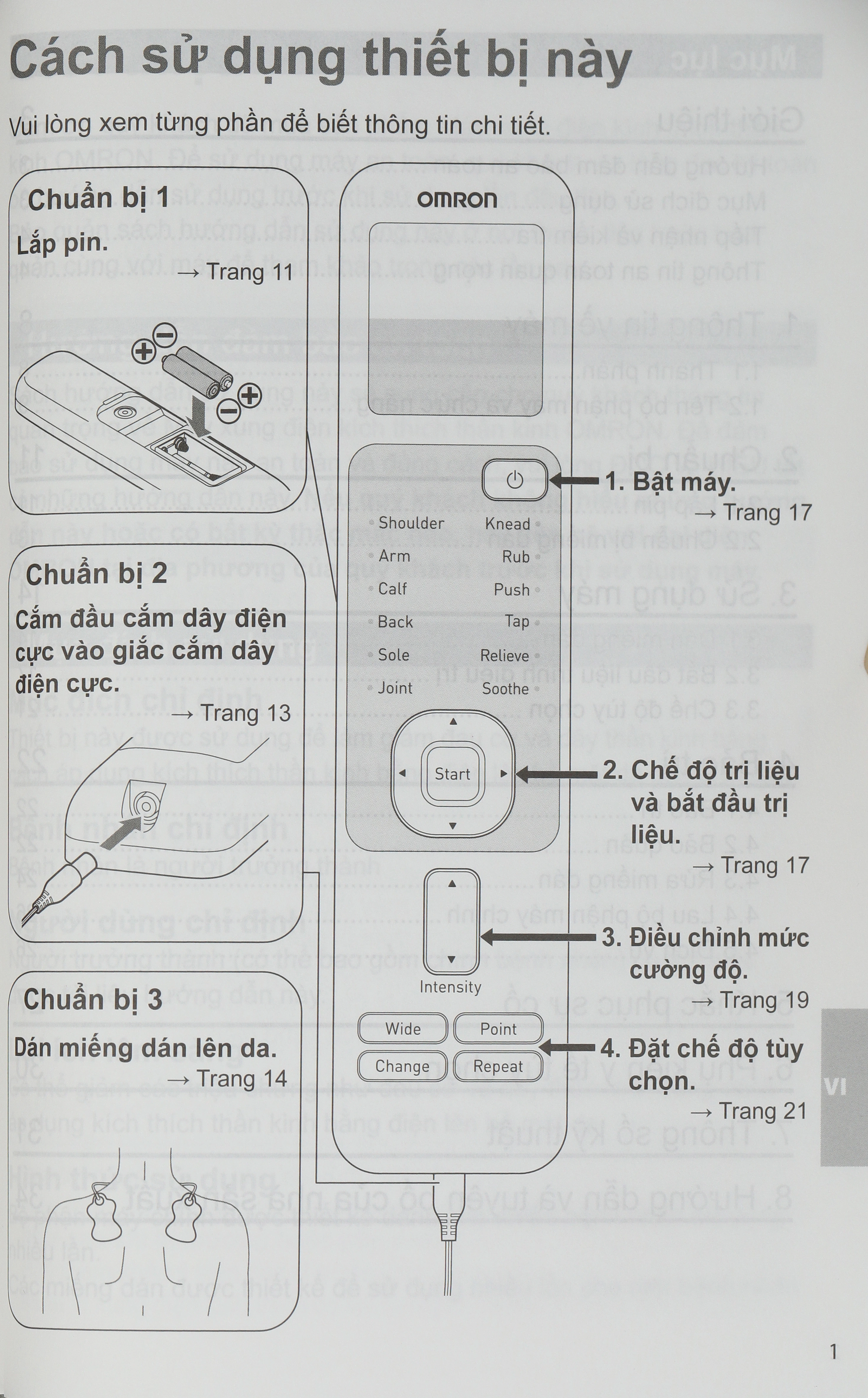 Máy massage toàn thân xung điện trị liệu Omron HV-F230 - 15